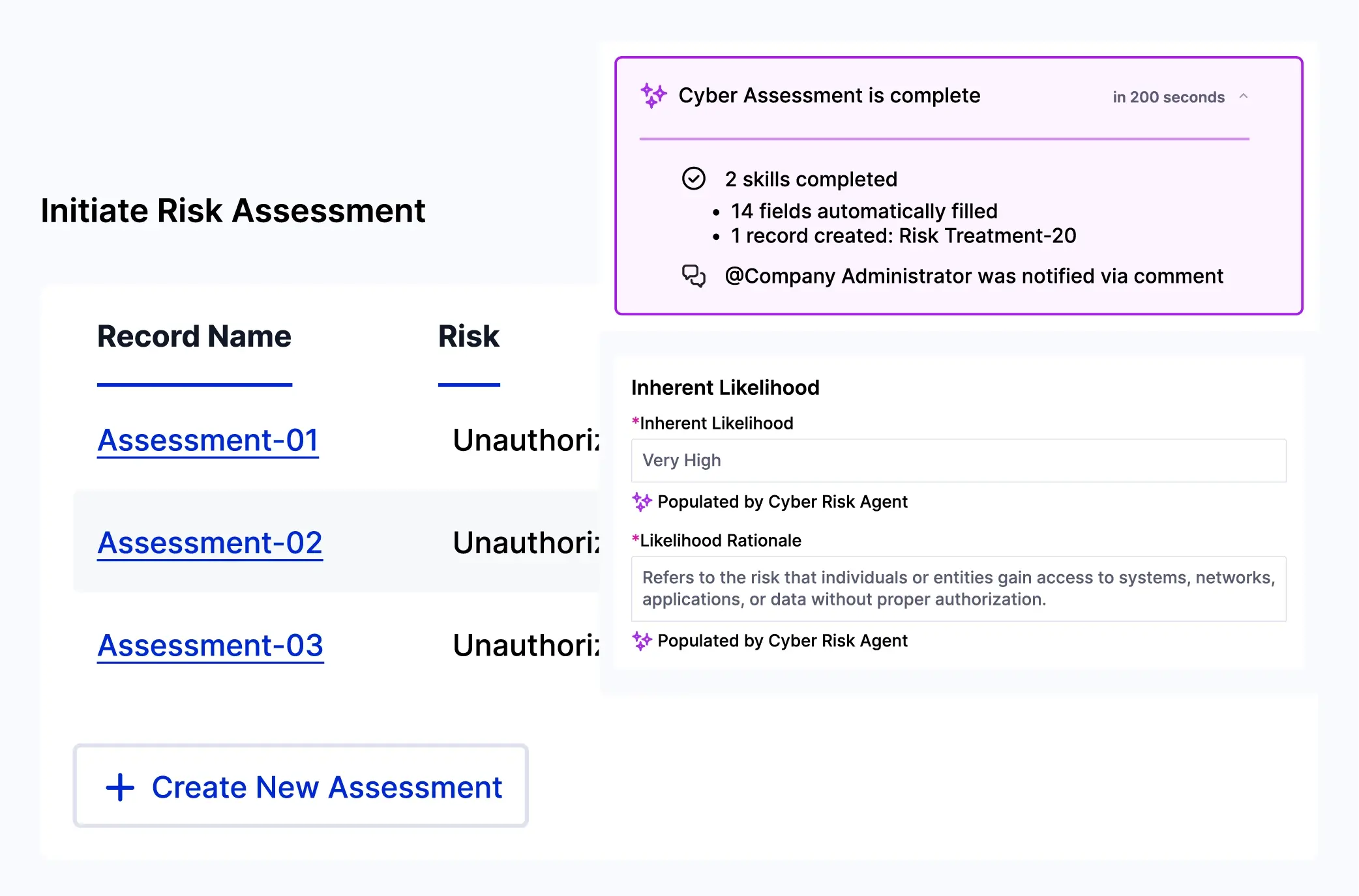 Cyber Risk Management - First-pass cyber risk assessments at machine speed